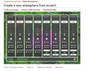 empty audio mixer template