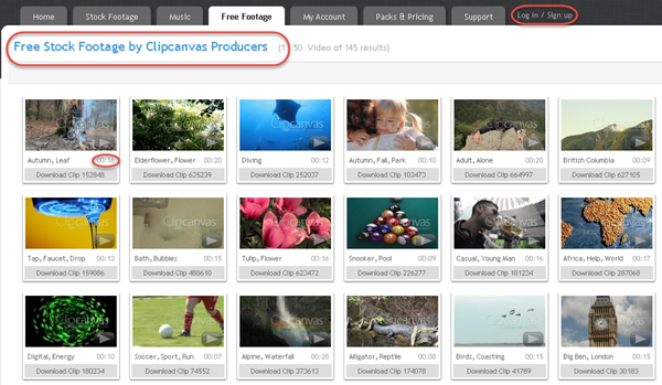 Finding free footage for music videos