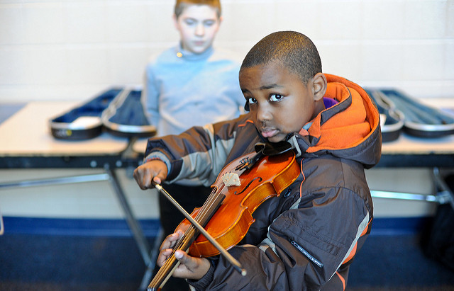 kids playing instruments