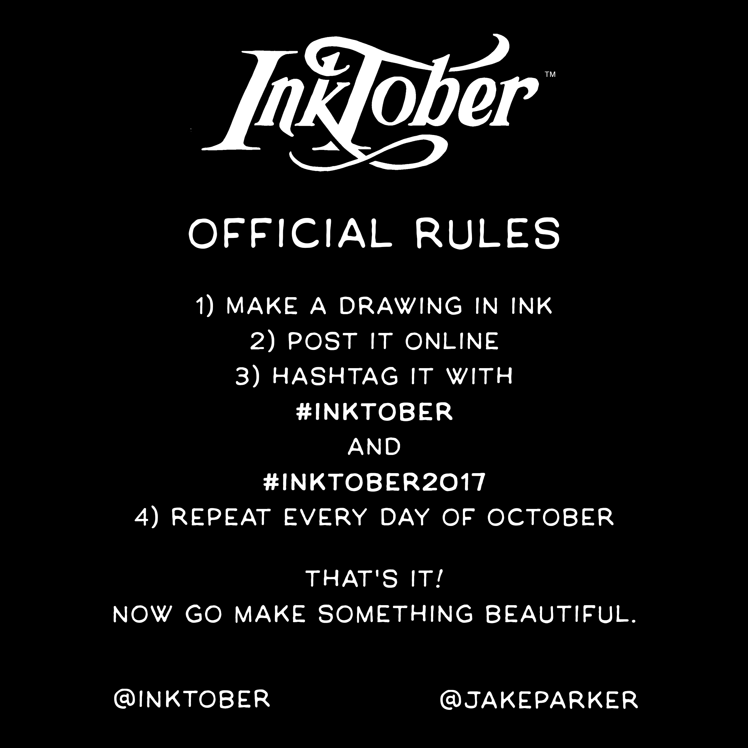 Inktober Rules