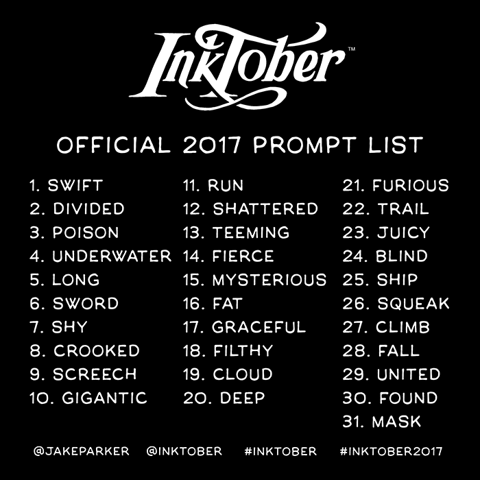 Inktober Prompts