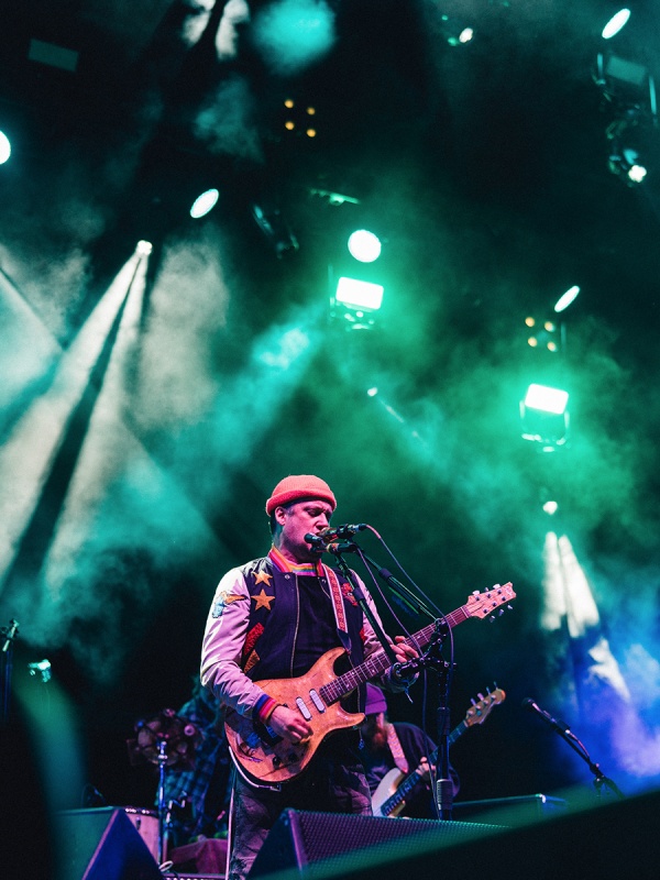 Modest Mouse performing at the Sasquatch! 2018 summer music festival