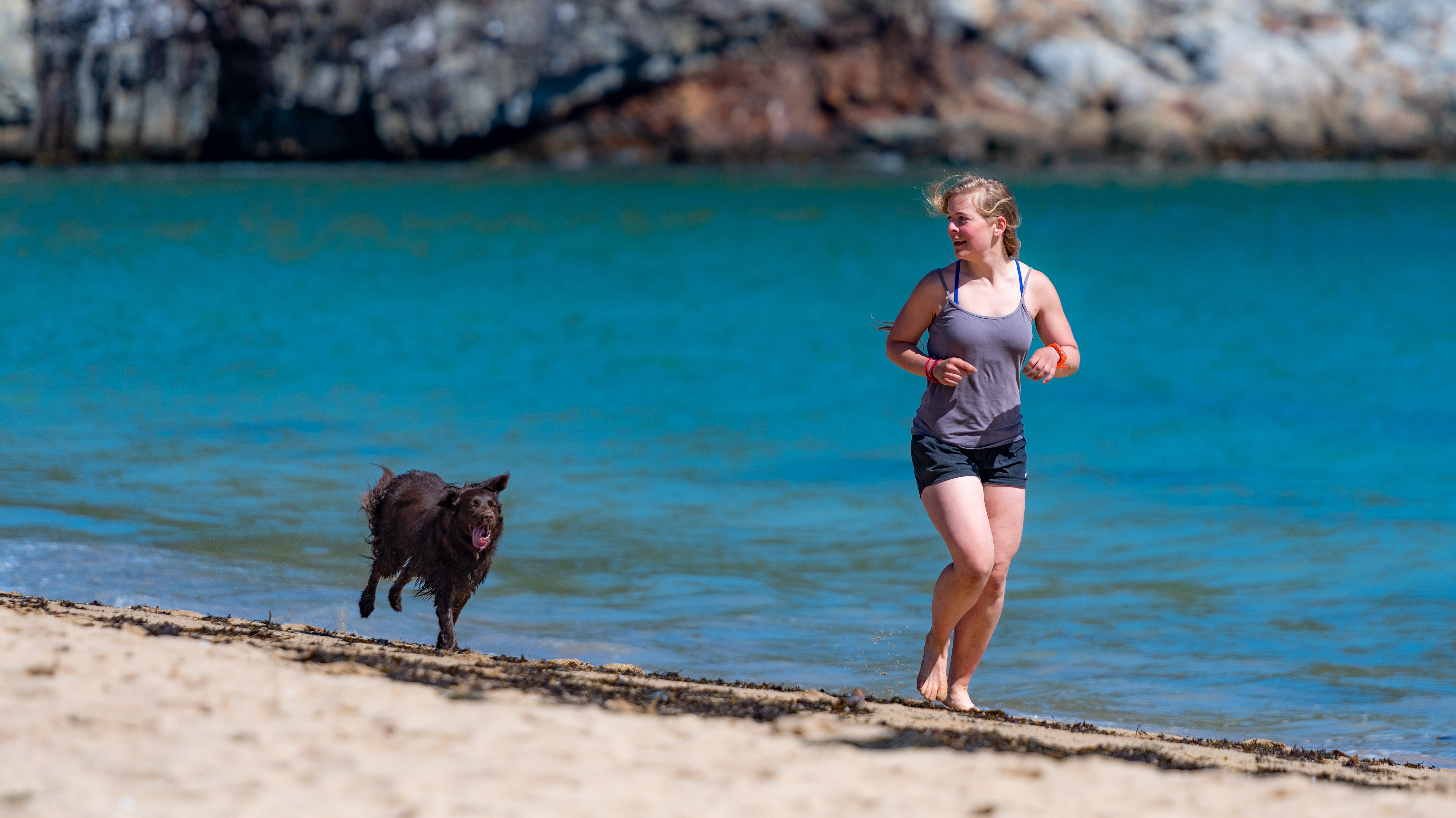 Running On The Beach