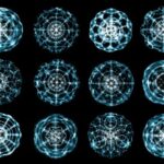 Water patterns made with cymatics experiments.
